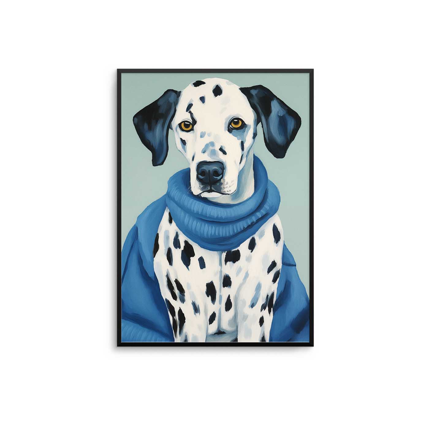 Blue Dalmatian Dog Print – D'Luxe Prints - Main Image