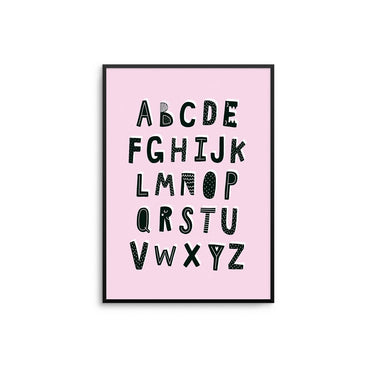 Alphabet - Pink - D'Luxe Prints