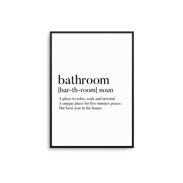 Bathroom Noun - D'Luxe Prints