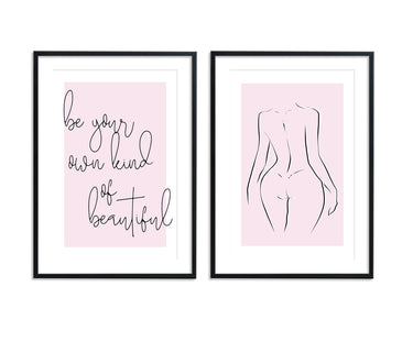 Be Your Own Kind Of Beautiful | Naked Set - D'Luxe Prints