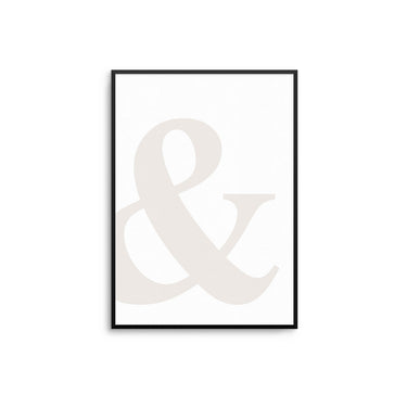 Beige Ampersand - D'Luxe Prints