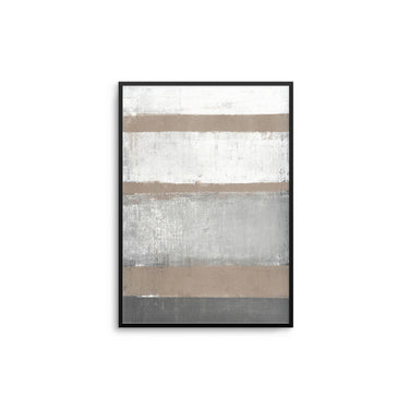 Beige Grey White Paint Lines - D'Luxe Prints