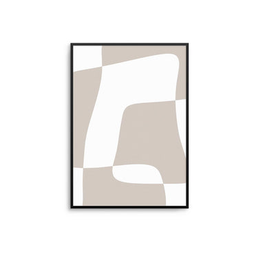 Beige Margo Abstract Poster - D'Luxe Prints