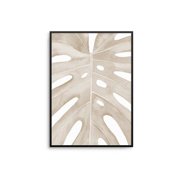 Beige Monstera - D'Luxe Prints