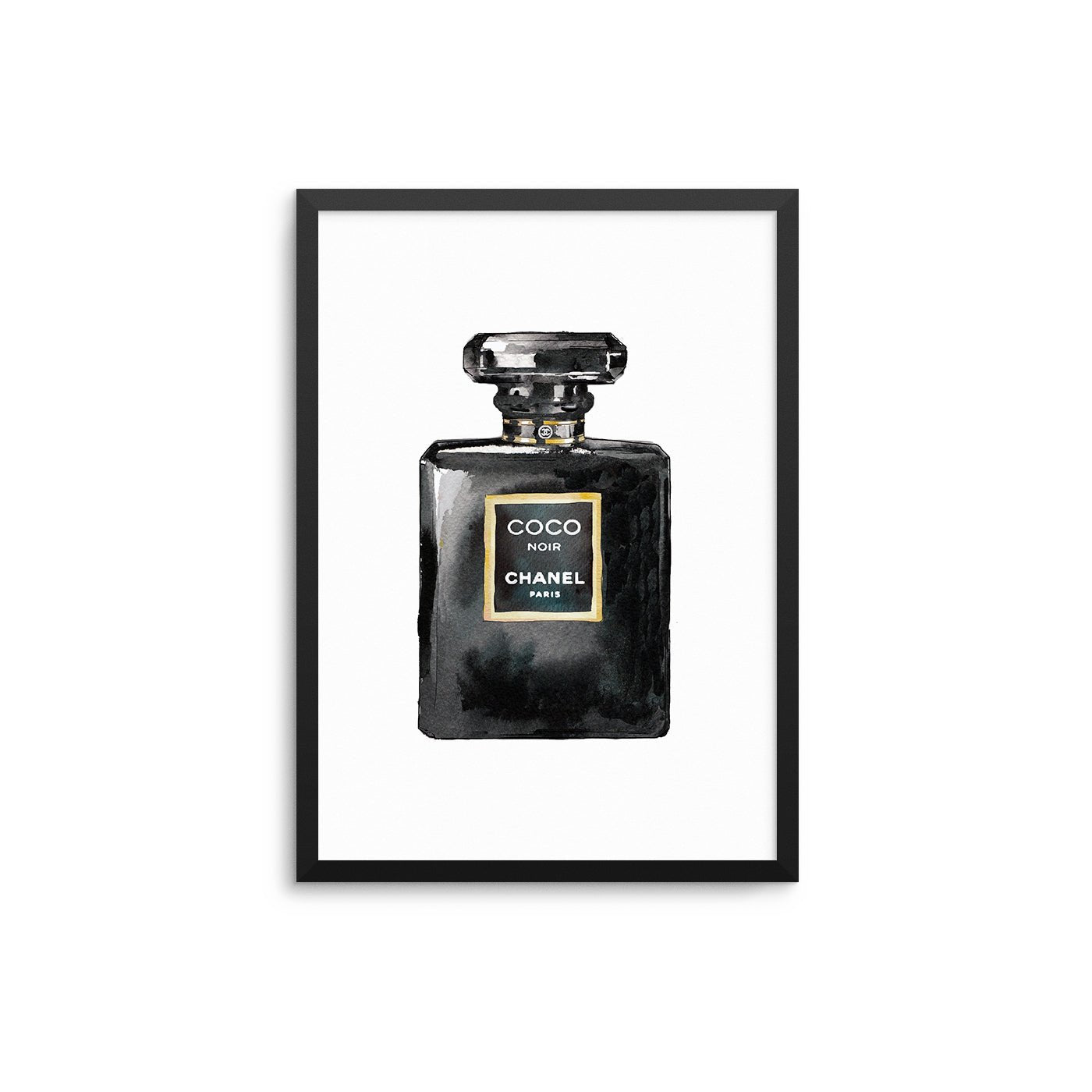 CoCo Noir Perfume Illustration Print – D'Luxe Prints