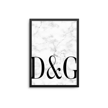 Couple Double Initial Print A - Z - D'Luxe Prints