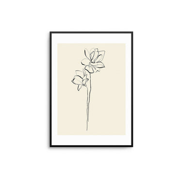 Daffodil Flower Outline - D'Luxe Prints