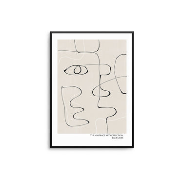 Face Lines II - D'Luxe Prints