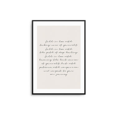 Fall In Love Letter - D'Luxe Prints