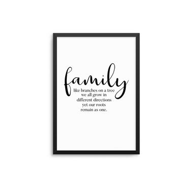 Family like branches... - D'Luxe Prints