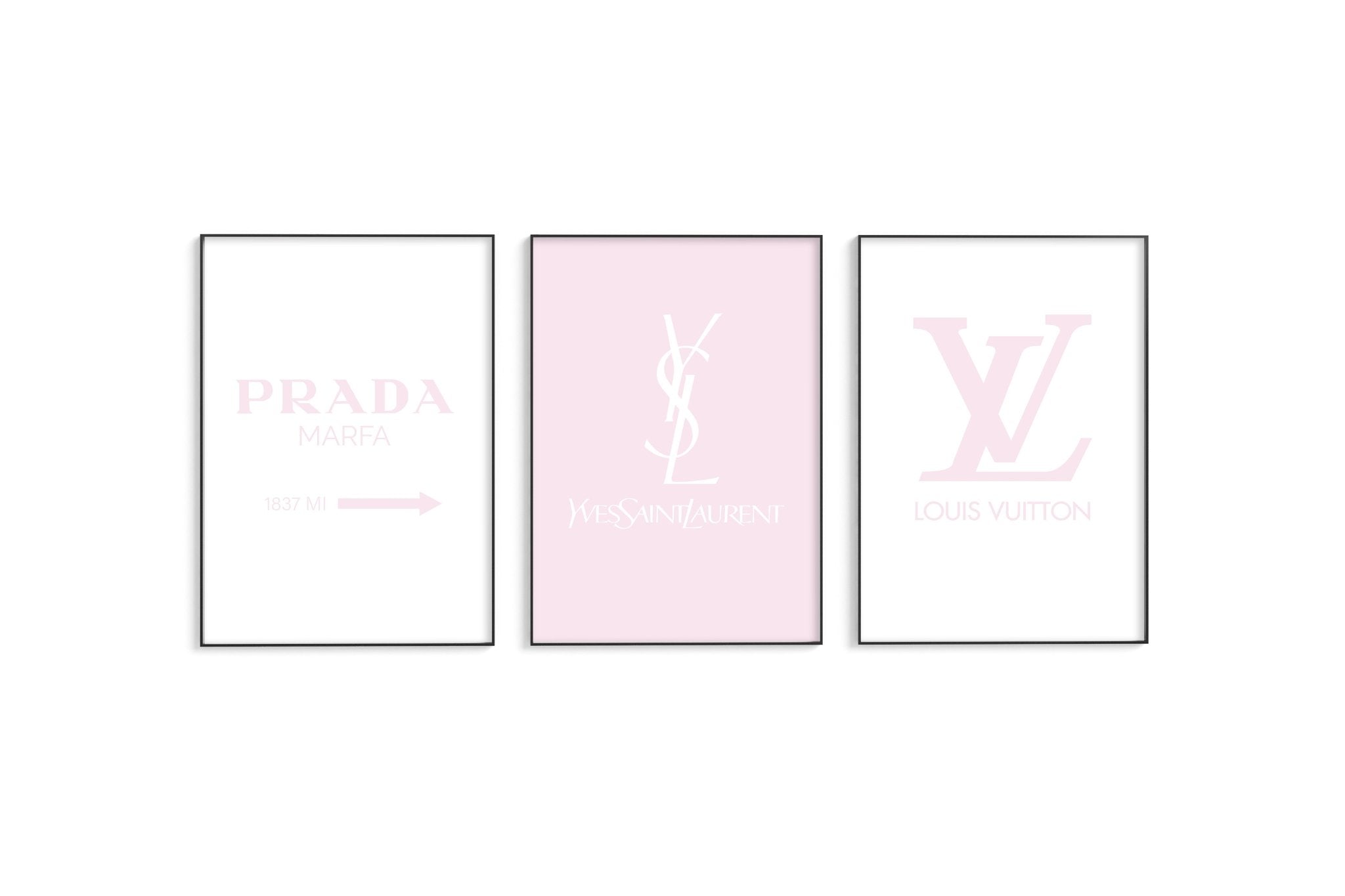 Fashion Darling Pink Trio Poster Set – D'Luxe Prints