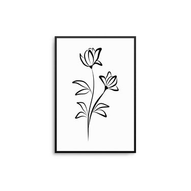 Flower Lines II - D'Luxe Prints