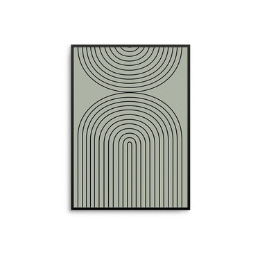 Geo Rainbow - Sage - D'Luxe Prints