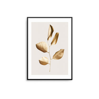 Gold Leaves Beige - D'Luxe Prints
