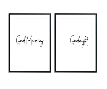 Good Morning | Goodnight Set - D'Luxe Prints