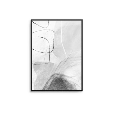 Grey Modern Abstract II - D'Luxe Prints