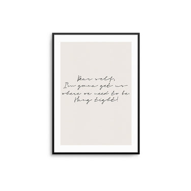 Hang Tight - D'Luxe Prints