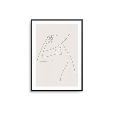 Hat Lines - Beige III - D'Luxe Prints