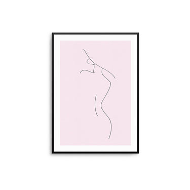 Hat Lines - Pink I - D'Luxe Prints