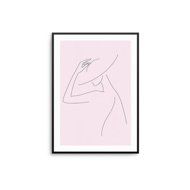 Hat Lines - Pink II - D'Luxe Prints