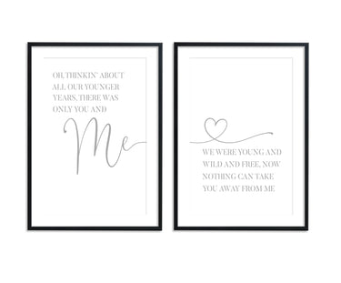 Heaven - Lyrics Set - D'Luxe Prints