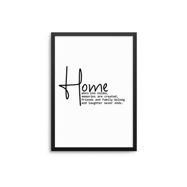 Home Is Where Love Resides - D'Luxe Prints