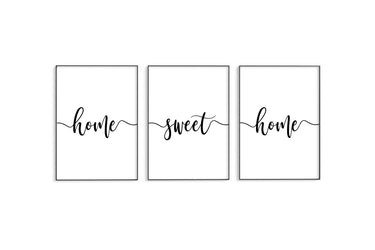 Home Sweet Home II Trio Set - D'Luxe Prints