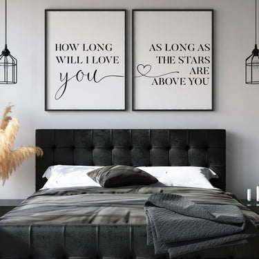 How Long Will I Love You Set - D'Luxe Prints