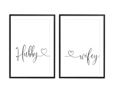 Hubby & Wifey Set - D'Luxe Prints