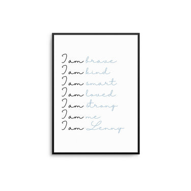 I Am Brave... Personalised Print - D'Luxe Prints