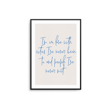 I'm In Love With Cities II - D'Luxe Prints