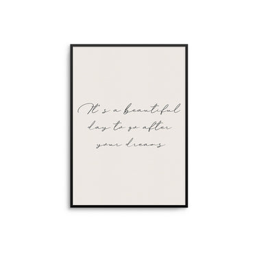 It's A Beautiful Day... - Beige - D'Luxe Prints