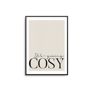 It's Giving Cosy Poster - D'Luxe Prints