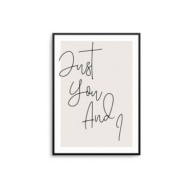 Just You And I - Beige - D'Luxe Prints