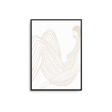Line Lady - Beige - D'Luxe Prints