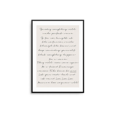 Love Conquers All Letter - D'Luxe Prints