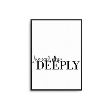 Love Each Other Poster - D'Luxe Prints