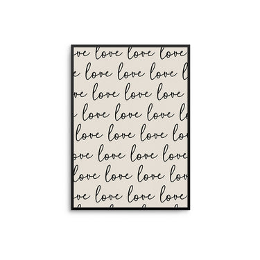 Love Love Love Poster - D'Luxe Prints