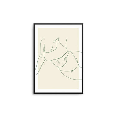 Love My Curves - Beige/Green - D'Luxe Prints