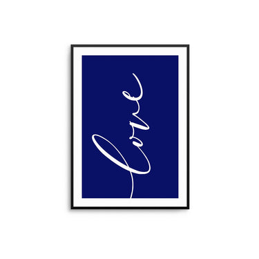 Love - Navy - D'Luxe Prints