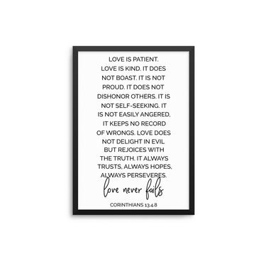 Love Never Fails - D'Luxe Prints