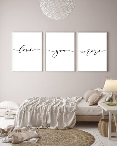 Love You More Trio Set - D'Luxe Prints