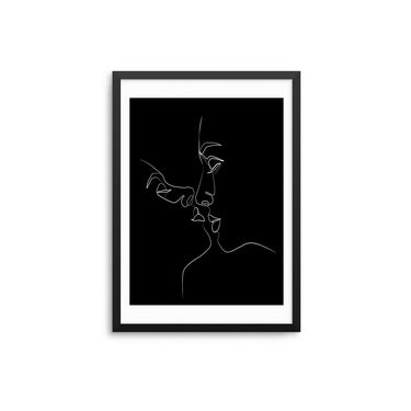 Lovers Outline Black - D'Luxe Prints