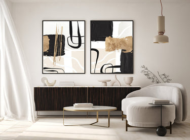 Milo Abstract Poster Set - D'Luxe Prints