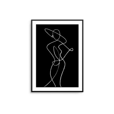 Monochrome Abstract Woman - D'Luxe Prints