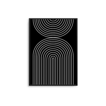 Monochrome Geo Rainbow - D'Luxe Prints