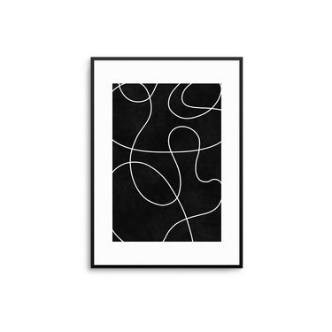 Monochrome Minimal Line II - D'Luxe Prints