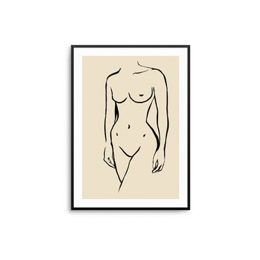 Naked II - Cream - D'Luxe Prints
