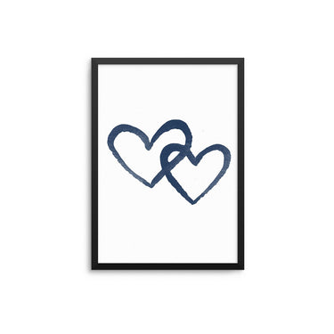Navy Hearts - D'Luxe Prints