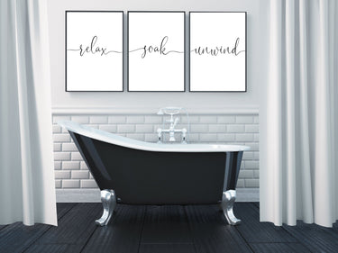 Relax Soak Unwind Trio Set - D'Luxe Prints